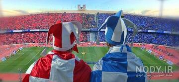 عکس پرچم تیم استقلال و پرسپولیس