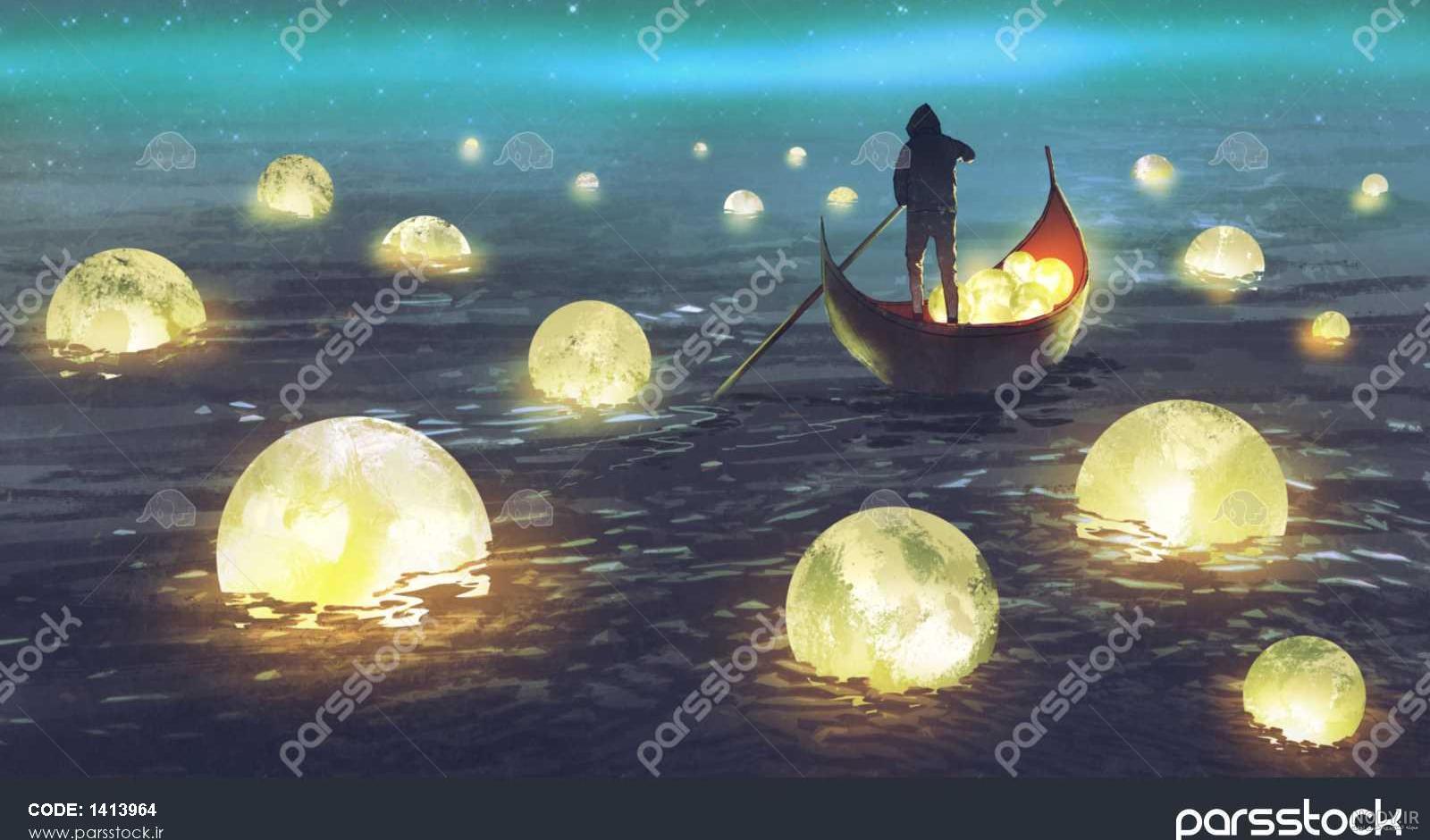 نقاشی قایق جنگی