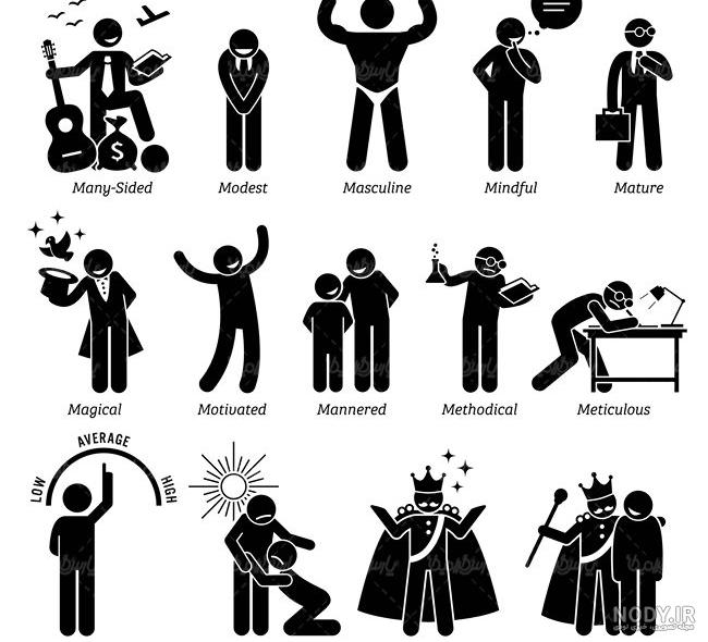 وکتور آدمک کارتونی وکتور آدمک کارتونی