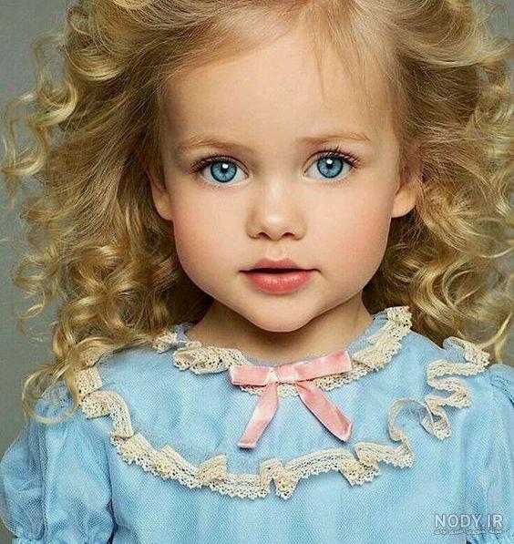 عکس بچه چشم آبی خوشگل