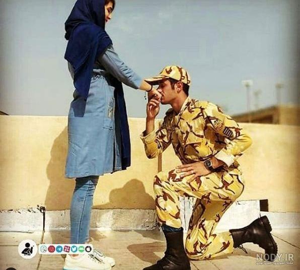 عکس دختر نظامی ایرانی برای پروفایل