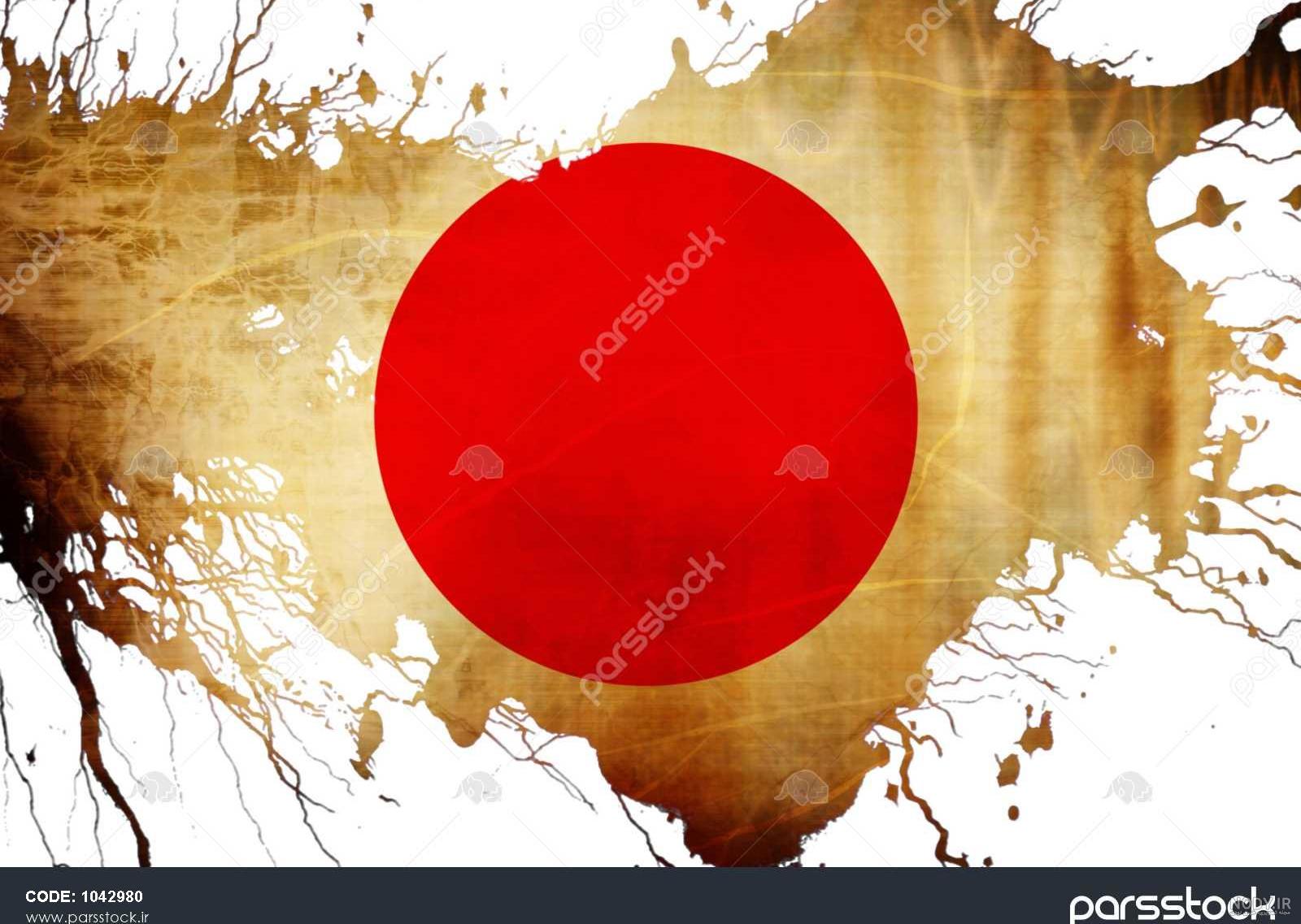 عکس پرچم ژاپن با کیفیت بالا
