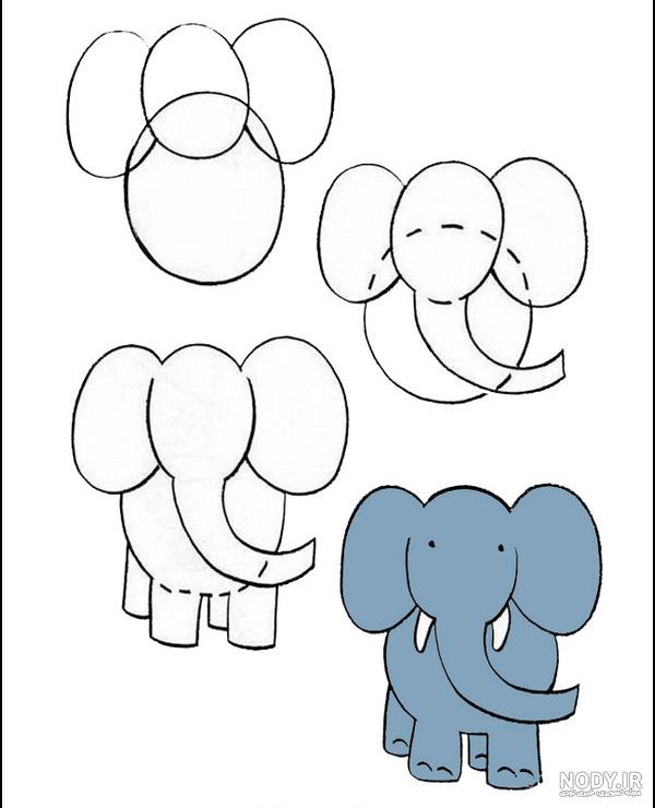 نقاشی فیل کوچولو