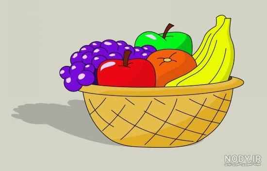 ایده نقاشی ظرف میوه