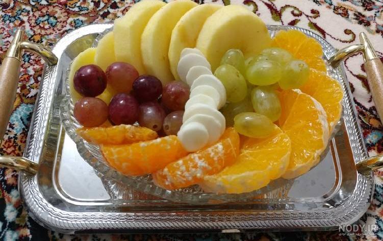 تزیین ظرف میوه تولد
