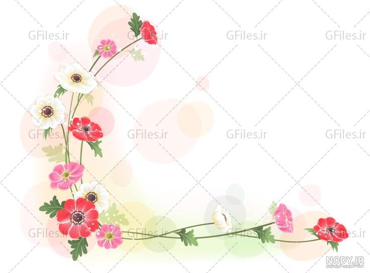 دانلود وکتور گل برای حاشیه