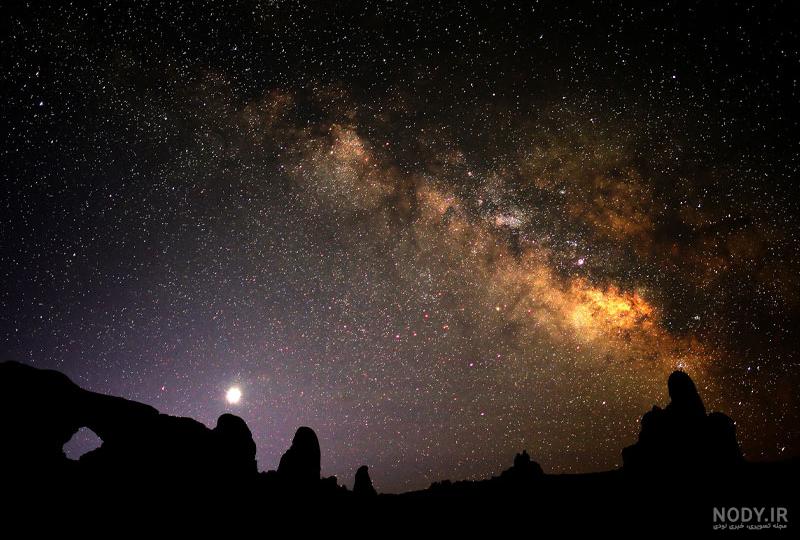 عکس آسمان شب پر ستاره عکس آسمان شب پر ستاره