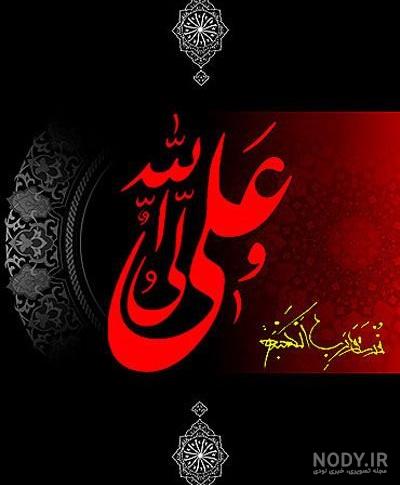 عکس حرم امام علی در شب