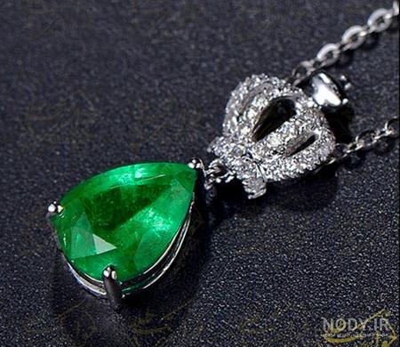 عکس گردنبند زمرد سبز