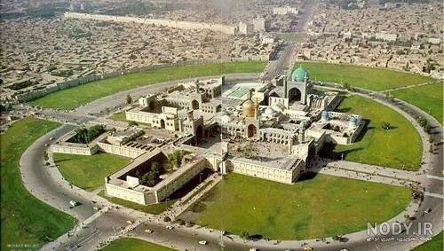 نقاشی حرم امام رضا با کبوتر نقاشی حرم امام رضا با کبوتر