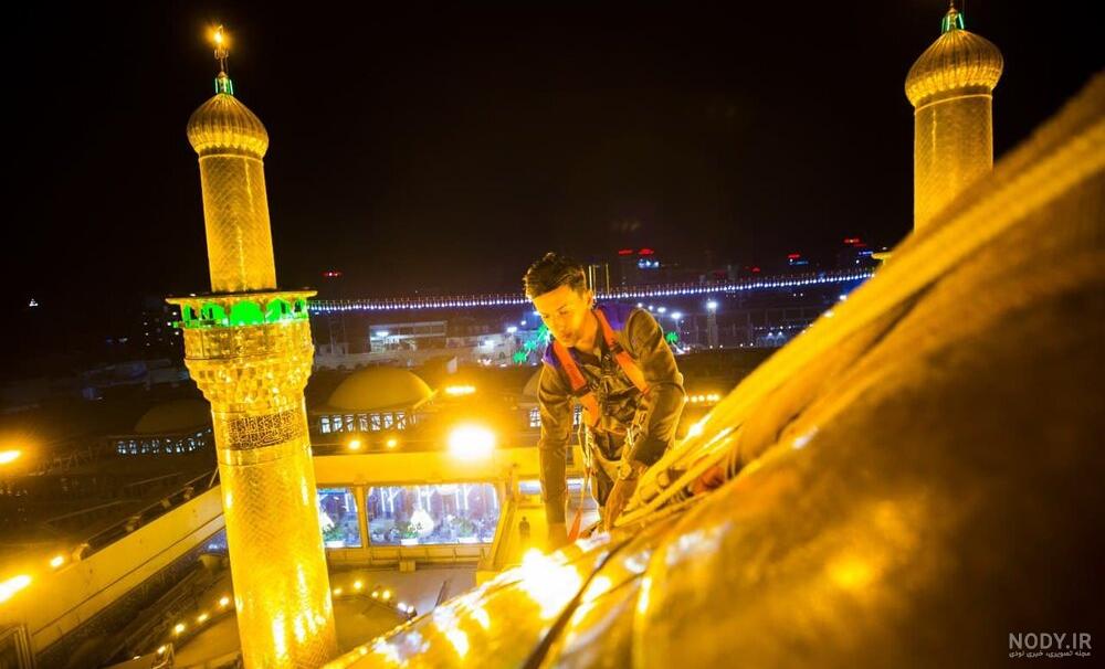 عکس حرم امام حسین شب جمعه عکس حرم امام حسین شب جمعه