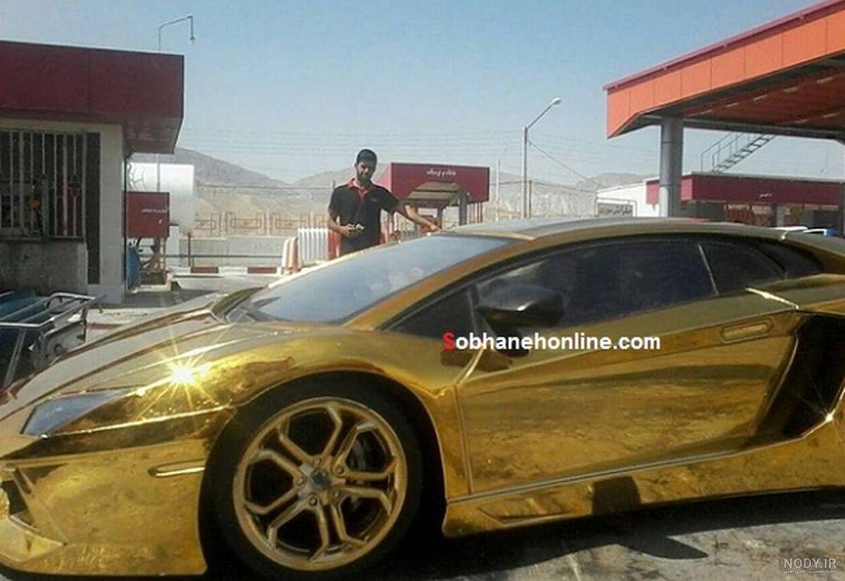 عکس ماشین لامبورگینی ابی