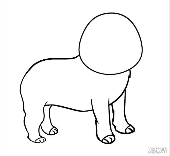 نقاشی توله سگ