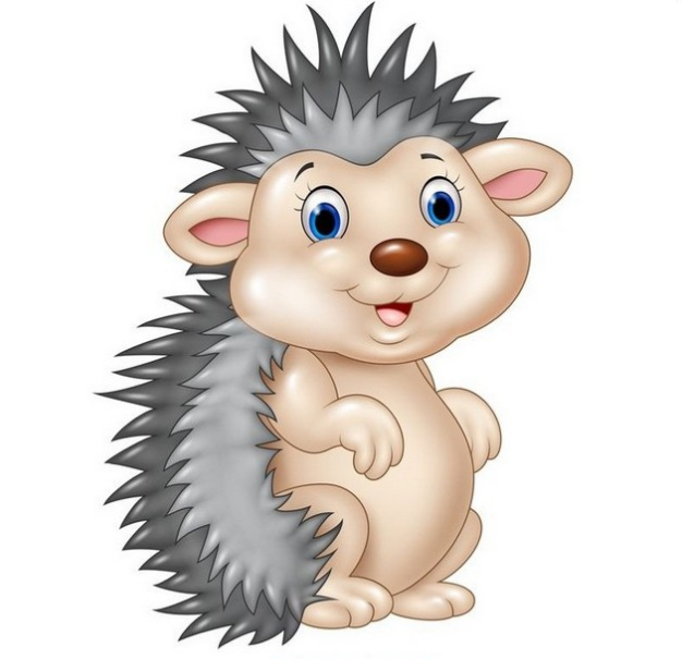 نقاشی جوجه تیغی فانتزی