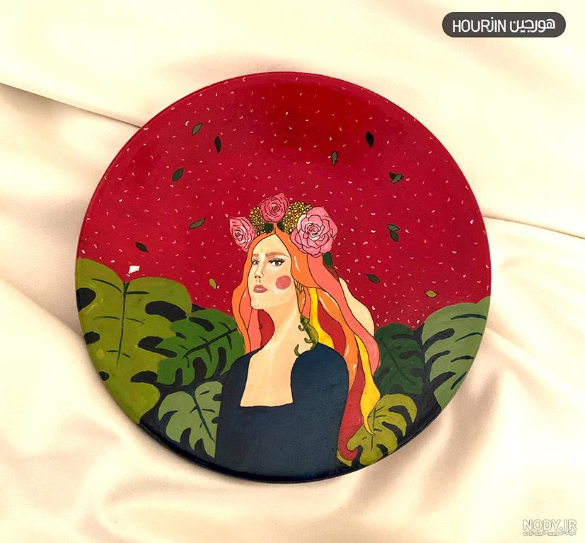 نقاشی روی کوزه سفالی با گواش