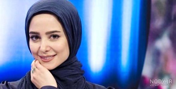 الناز حبیبی با همسرش