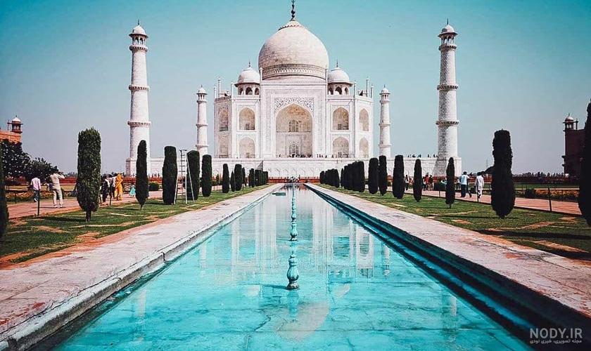 عکس تاج محل در شب عکس تاج محل در شب