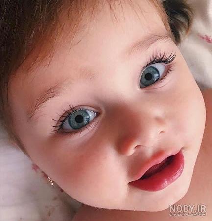عکس دختر بچه چشم مشکی