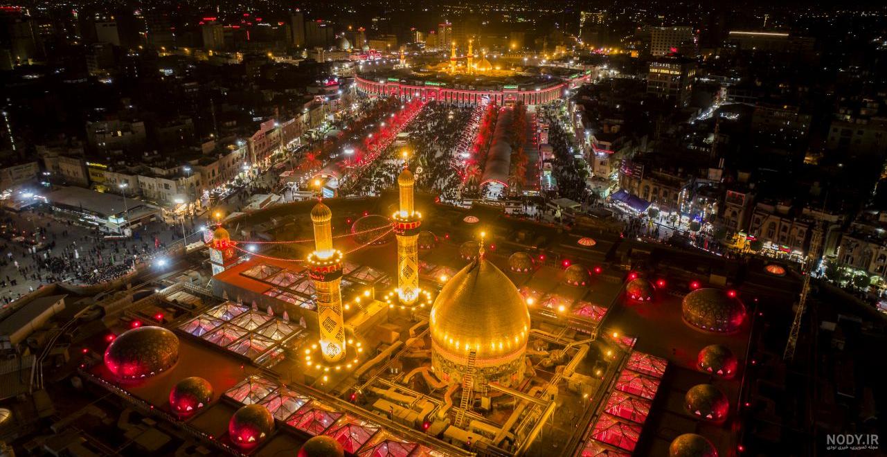 عکس زیبا از بین الحرمین کربلا