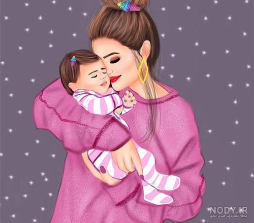 عکس مادر و فرزند فانتزی