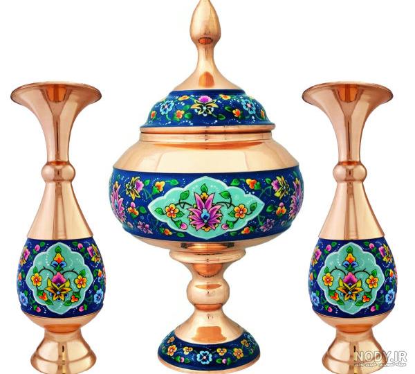 عکس مینا کاری روی سفال