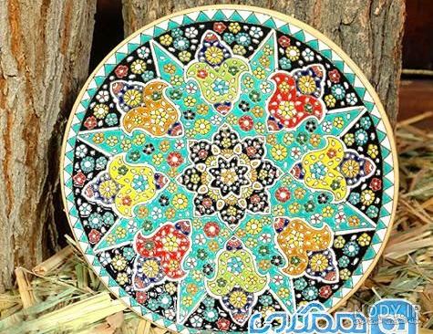 قیمت بشقاب میناکاری 30 سانتی