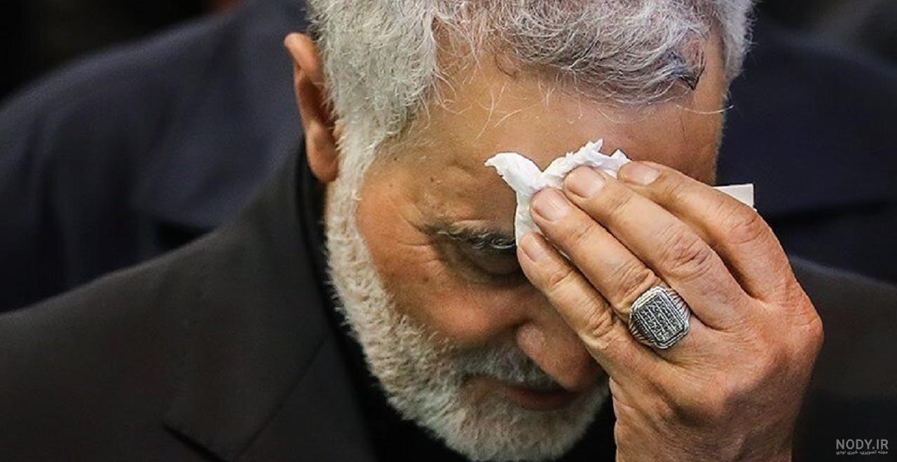 نوحه خواندن حاج قاسم سلیمانی