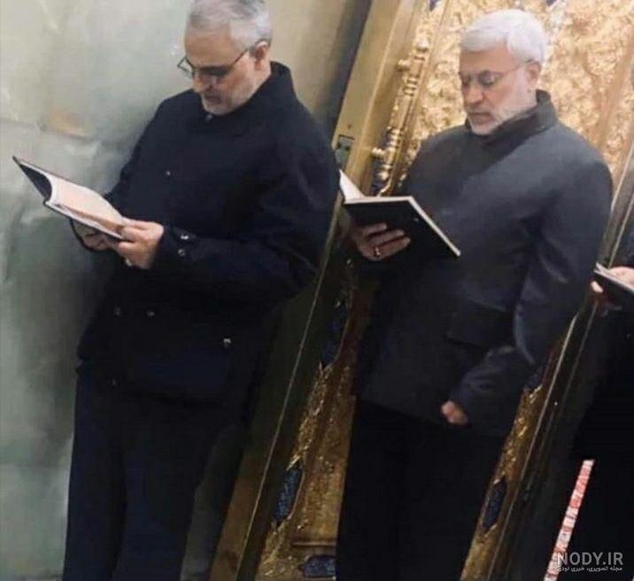 عکس امام حسین در میانه جنگ