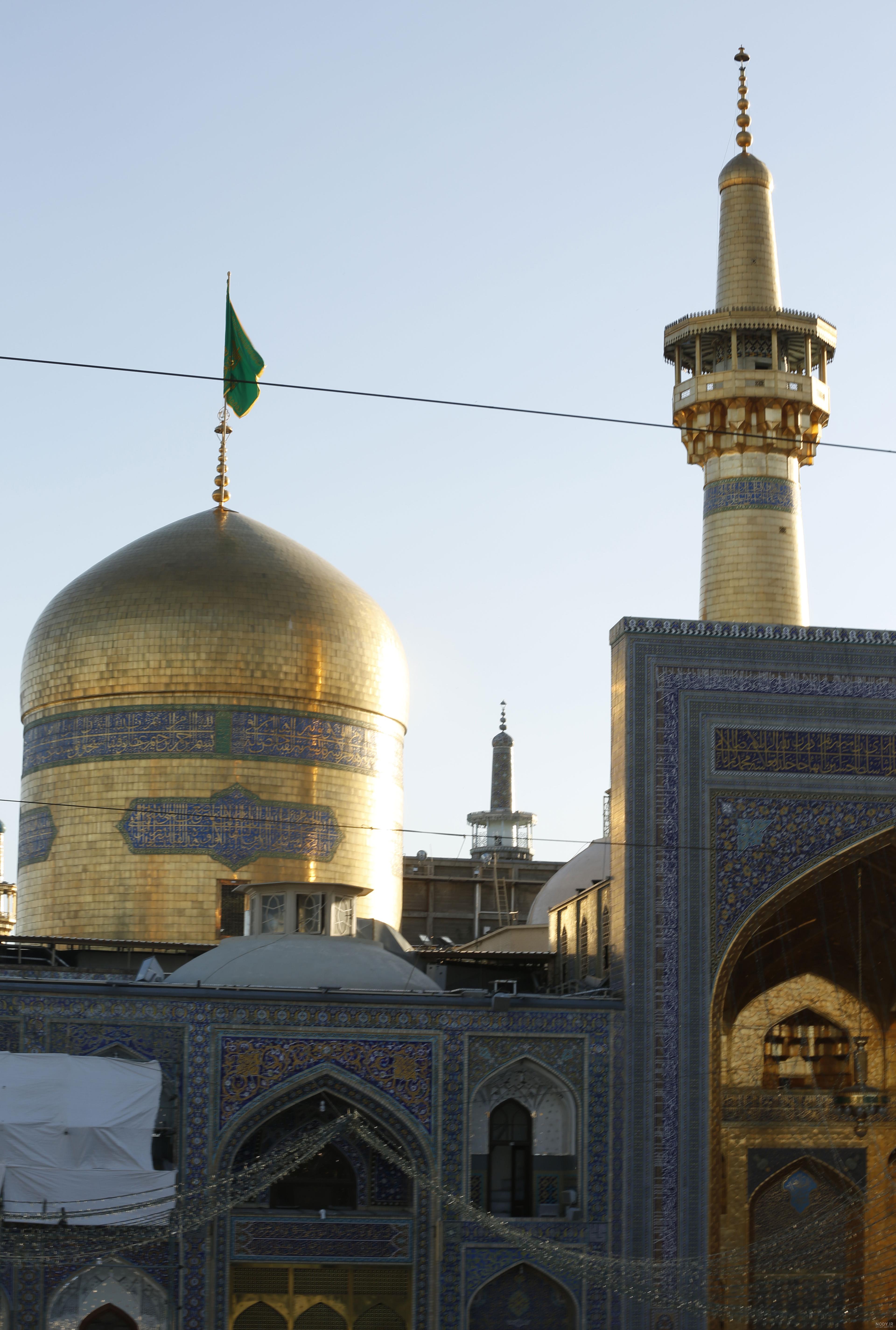 عکس حرم امام رضا در شب تولدش