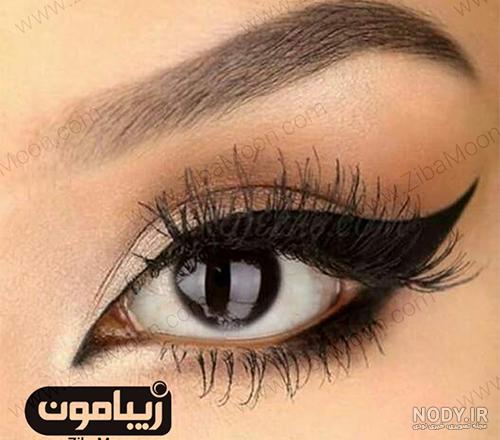 عکس خط چشم دخترانه با مداد