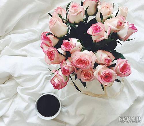 عکس گل نوشته دار