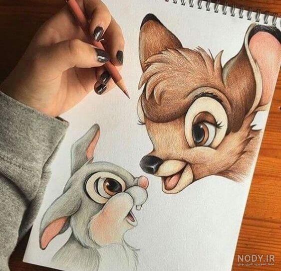 نقاشی حیوانات رنگی نقاشی حیوانات رنگی