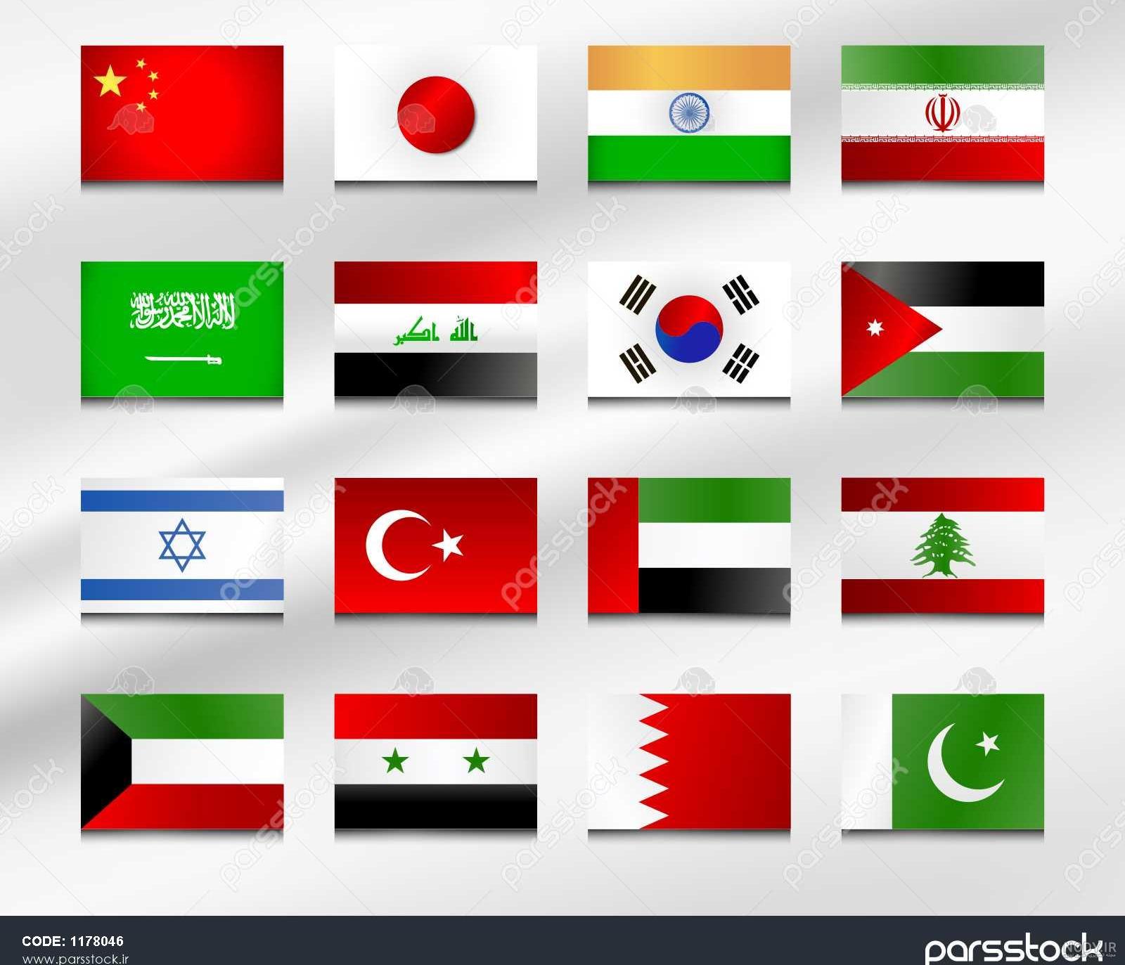 جدول کشور های آسیا