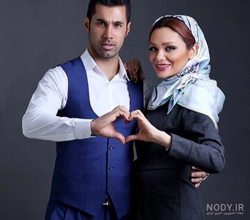 سپهر حیدری و همسرش سپهر حیدری و همسرش