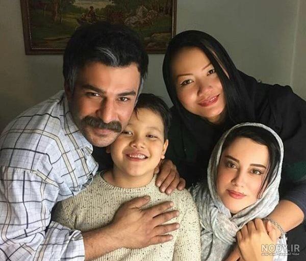 عکس آشا محرابی با همسر و فرزندش عکس آشا محرابی با همسر و فرزندش