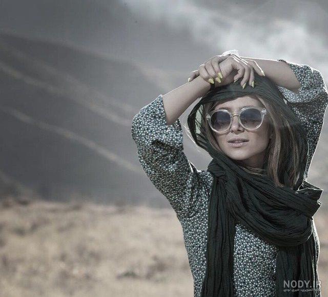 عکس الناز حبیبی با عینک عکس الناز حبیبی با عینک