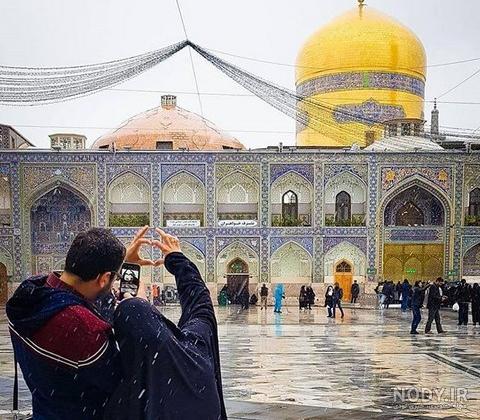 عکس دست دونفره در حرم امام رضا
