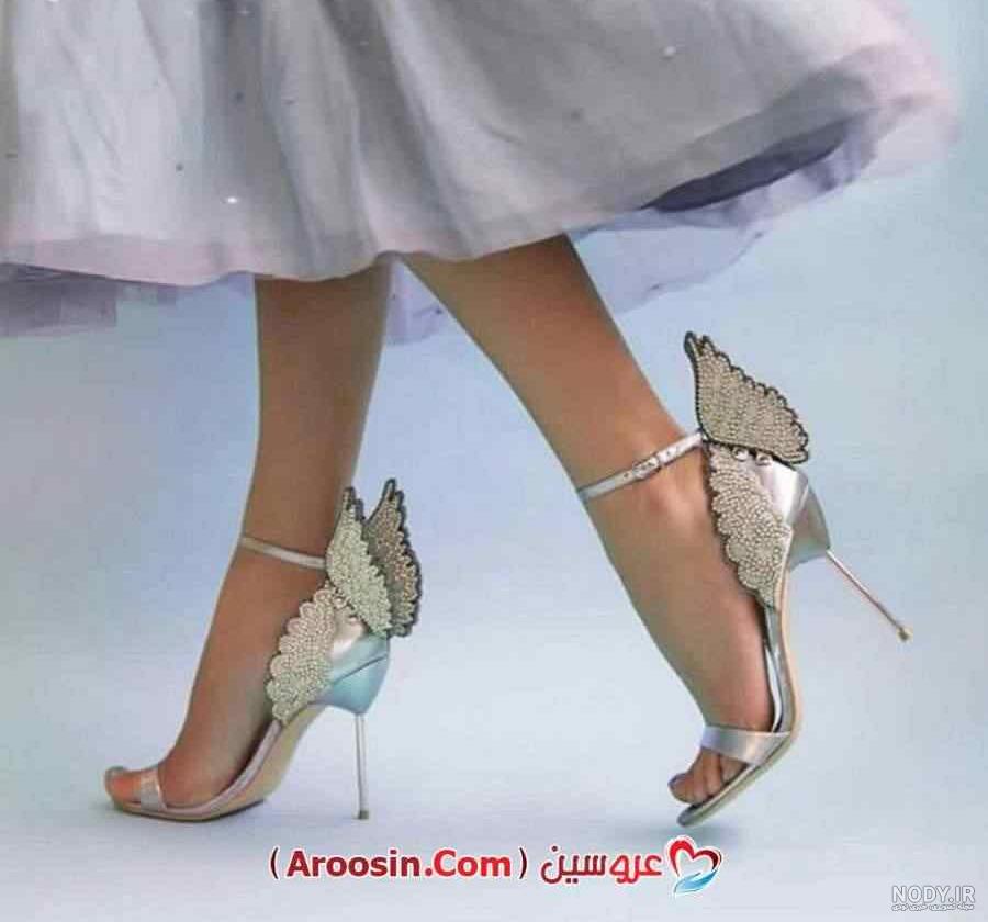 عکس کفش مجلسی دخترانه پاشنه کوتاه