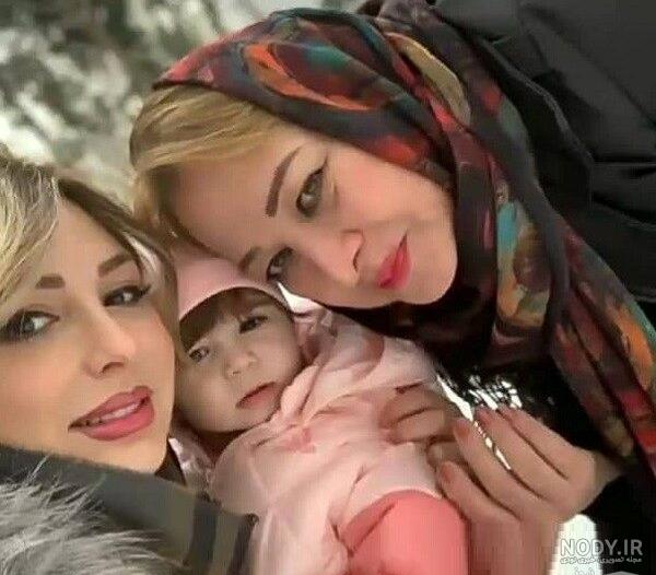 نیوشا ضیغمی و دخترش