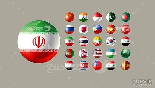پرچم کشورها با اسم
