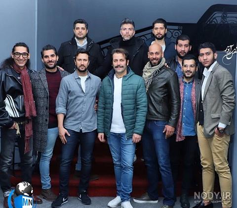 امیر رضا دلاوری و همسرش