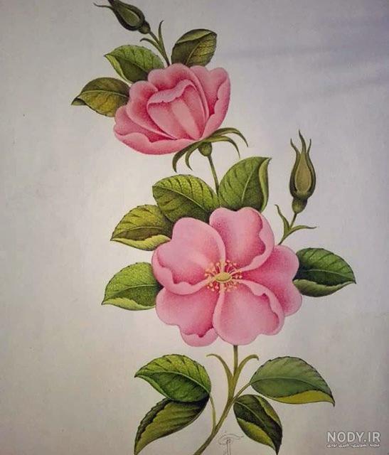 طرح گل ریز برای نقاشی