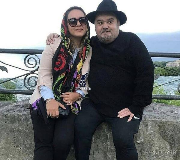 عکس اکبر عبدی و همسرش