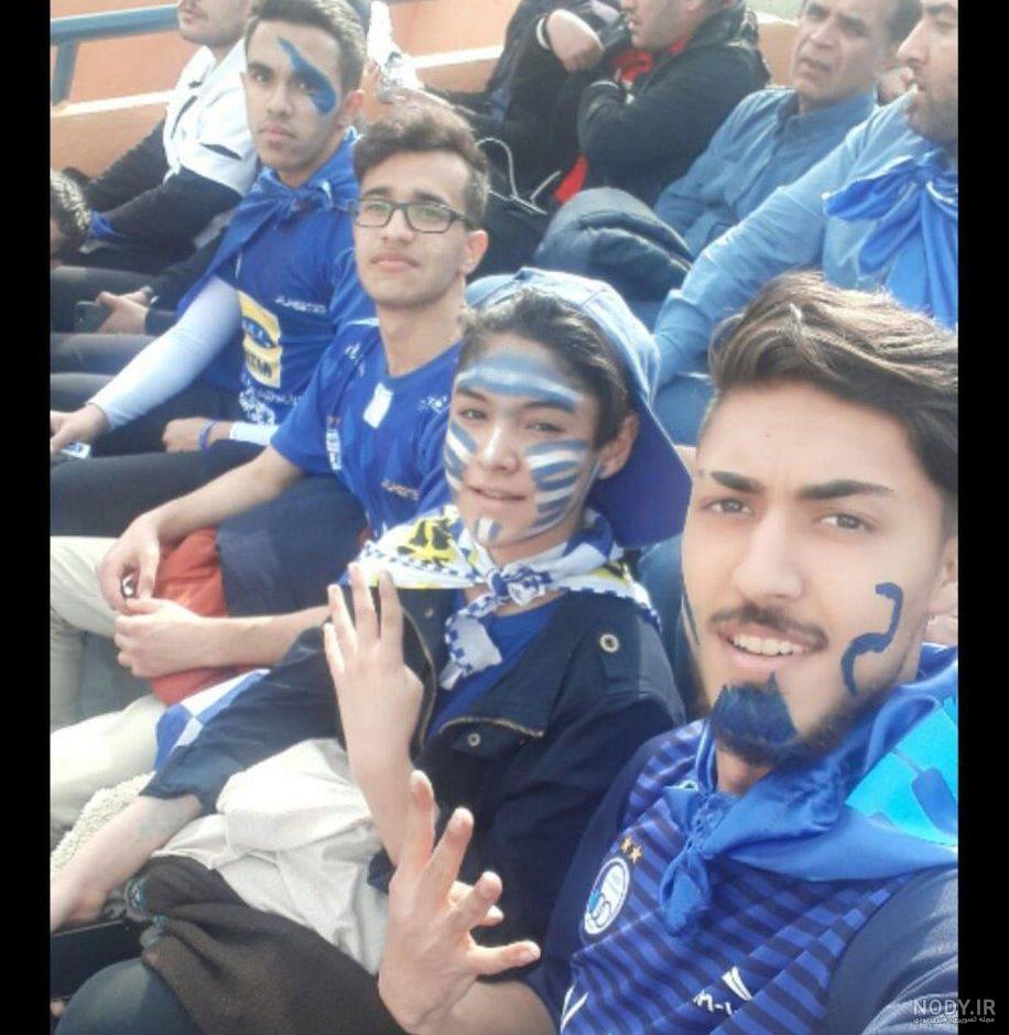 عکس دختر با لباس پرسپولیس