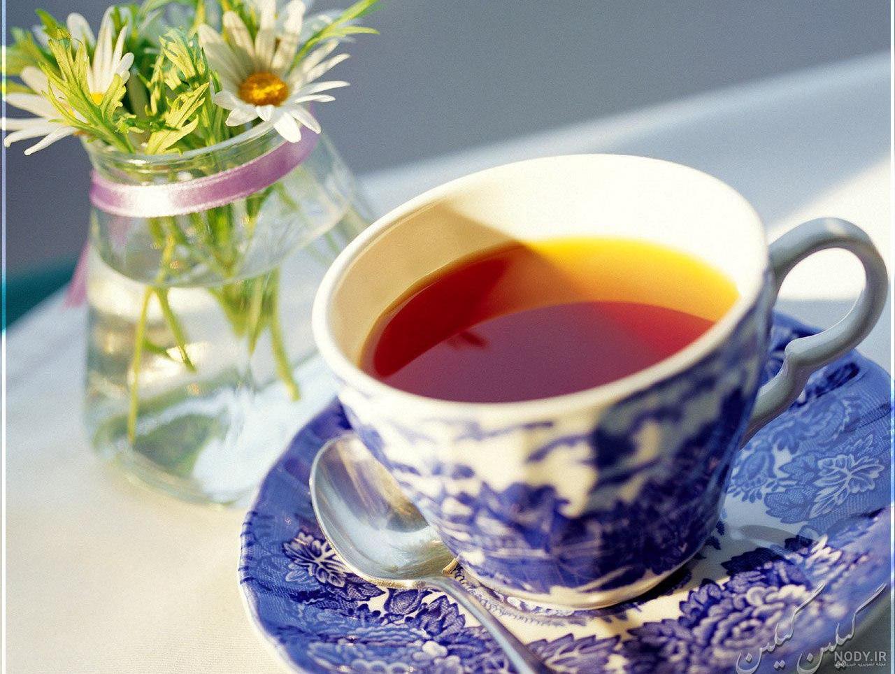 عکس صبح بخیر با چای