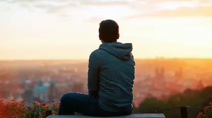 عکس مرد تنها در پاییز عکس مرد تنها در پاییز