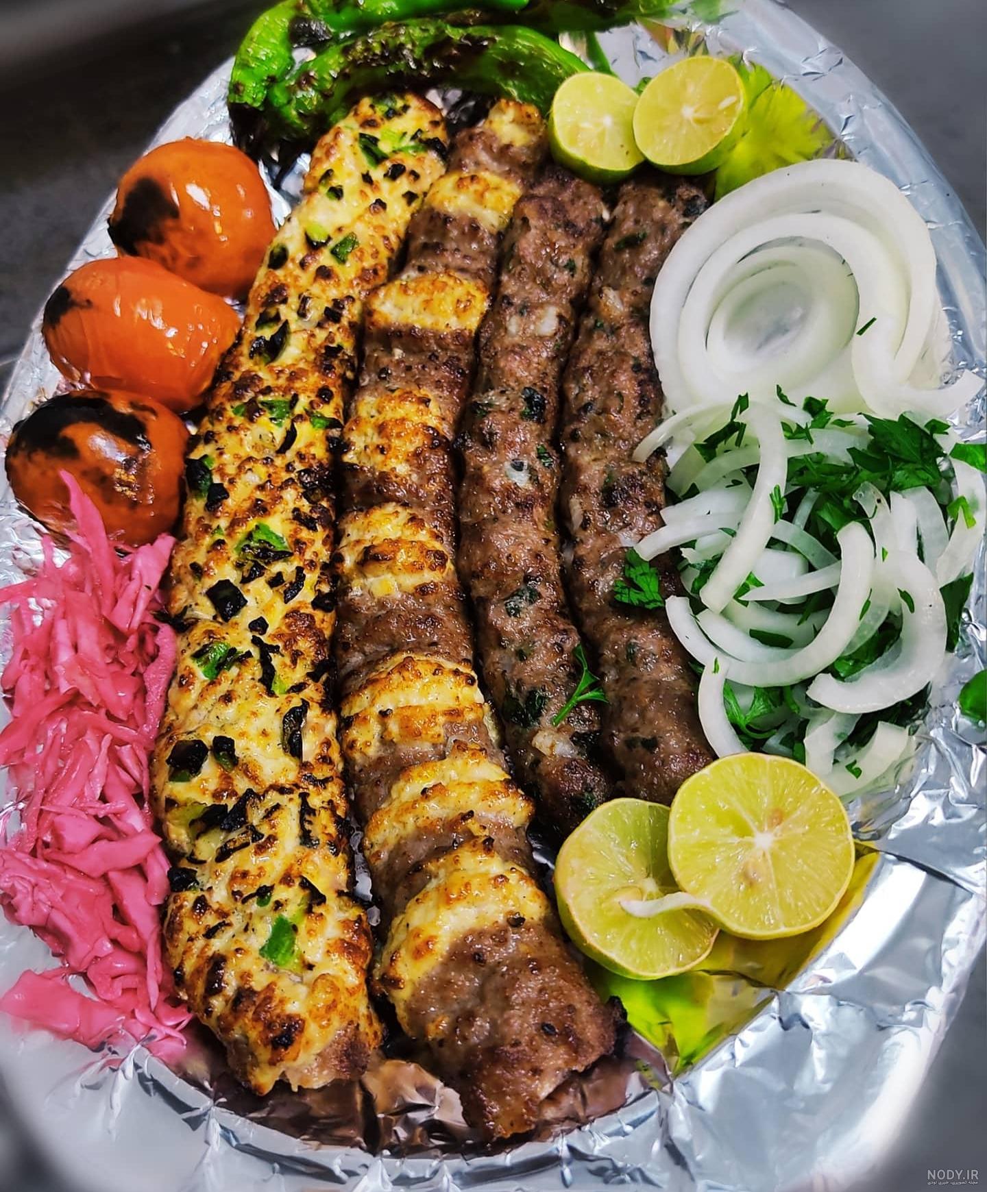 عکس کباب در شب