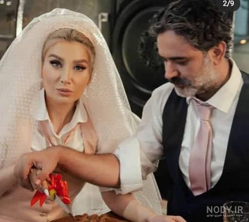 عکسهای عروسی زیبا بروفه و همسرش