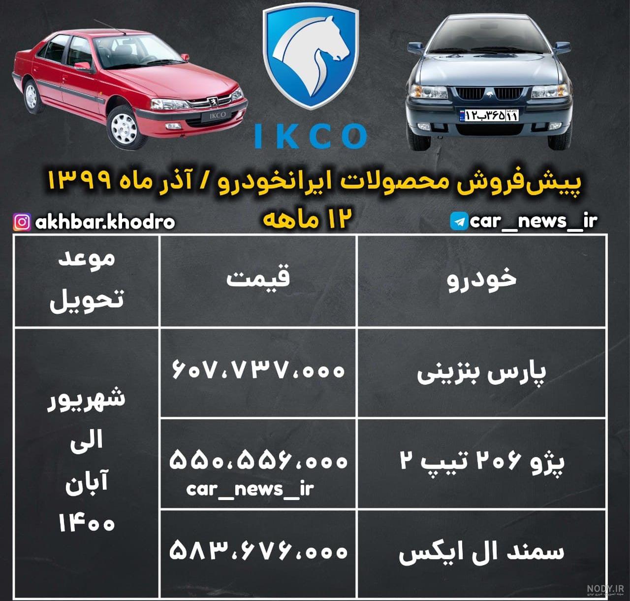 ثبت نام پژو پارس 99
