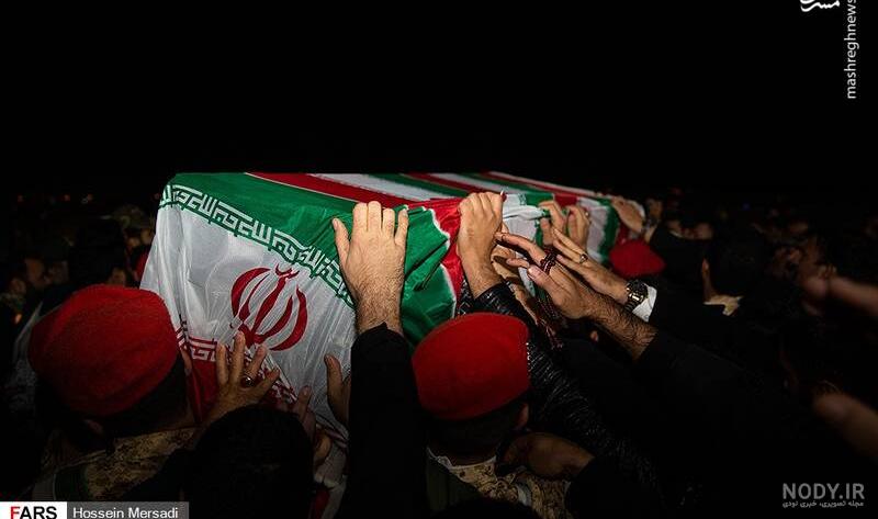 عکس جنازه حاج قاسم سلیمانی در تابوت